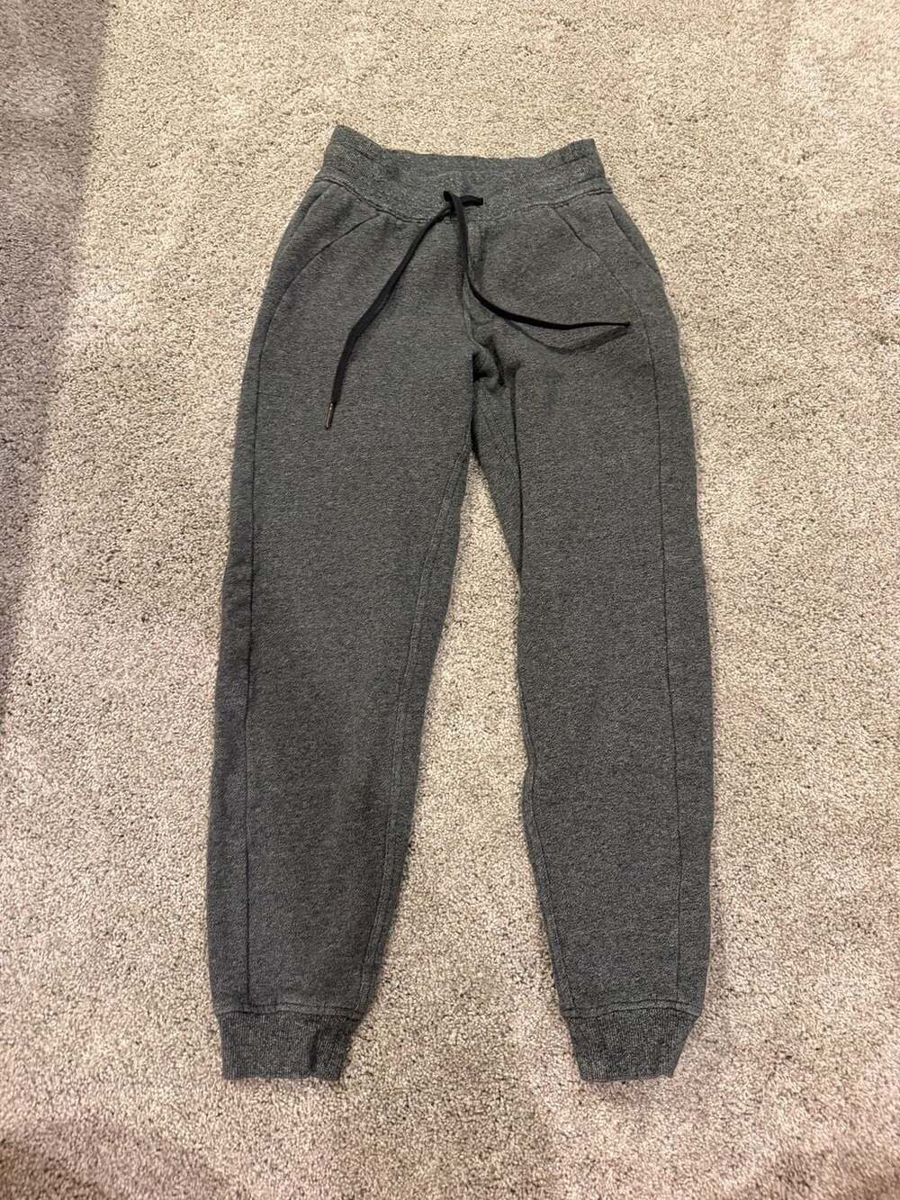 Lululemon Athletica Gray Marled Sweatpants Joggers with Drawstring